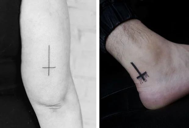 Que significa una cruz invertida en tatuaje